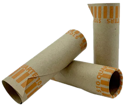 Conical Preformed Quarter Tube Coin Wrappers