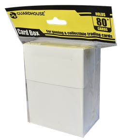 Flip-top Card Box with Header Card - White