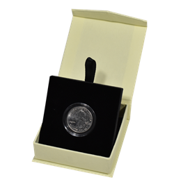 Folding Coin Capsule Box with Magnetic Lid and Stand Insert - Small Capsule