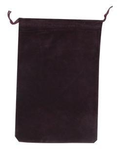 Velour Drawstring Pouch - 5x7.5 Maroon