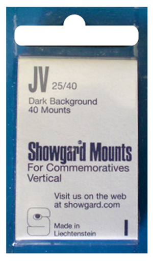 25x40mm Showgard Mounts - Pre-cut Singles (Black)