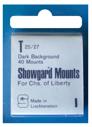 25x27mm Showgard Mounts - Pre-cut Singles (Black)