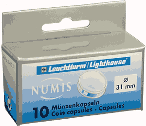 31mm - Coin Capsules (pack of 10)