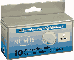 39mm - Coin Capsules (pack of 10)