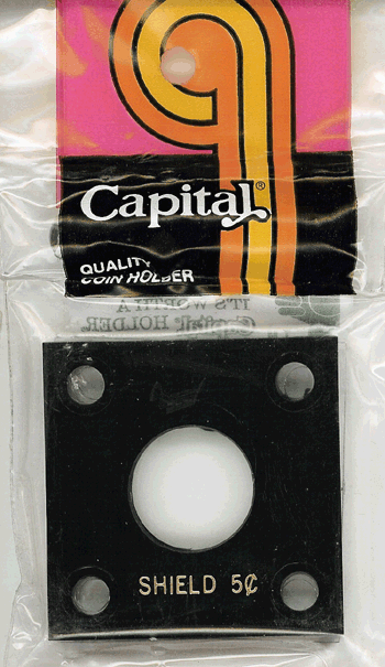 Capital Plastics 144 Coin Holder - Shield Nickel