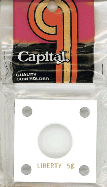 Capital Plastics 144 Coin Holder - Liberty Nickel