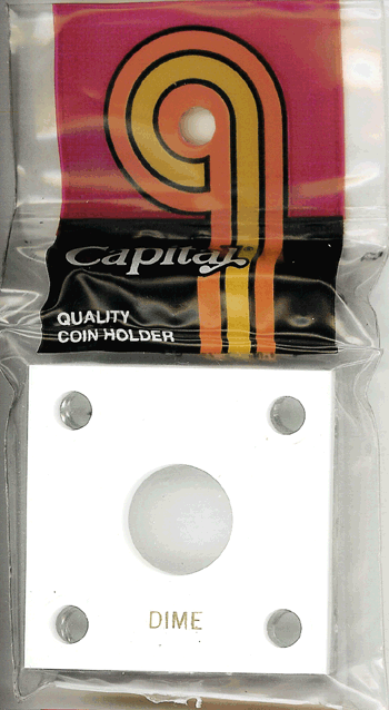 Capital Plastics 144 Coin Holder - Dime