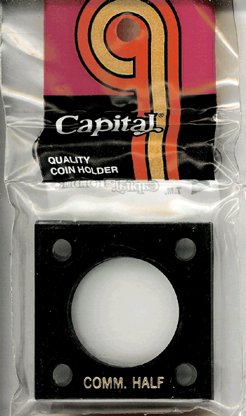 Capital Plastics 144 Coin Holder - Comm Half Dollar