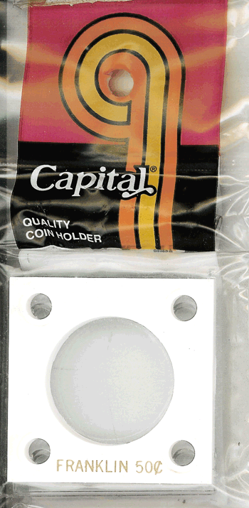 Capital Plastics 144 Coin Holder - Franklin Half Dollar