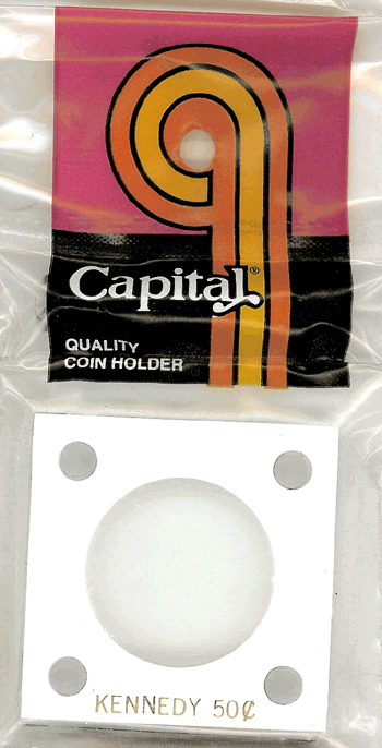 Capital Plastics 144 Coin Holder - Kennedy Half Dollar