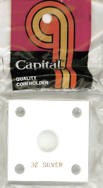 Capital Plastics 144 Coin Holder - 3c Silver