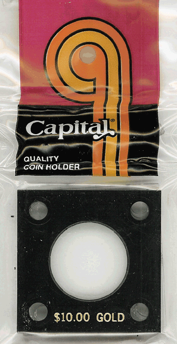 Capital Plastics 144 Coin Holder - $10 Gold