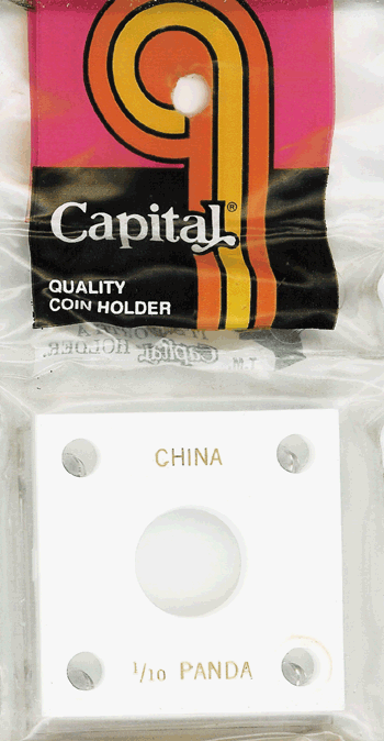 Capital Plastics 144 Coin Holder - 1/10 oz. Panda