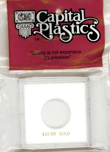 Capital Plastics Krown Coin Holder - $10 Gold