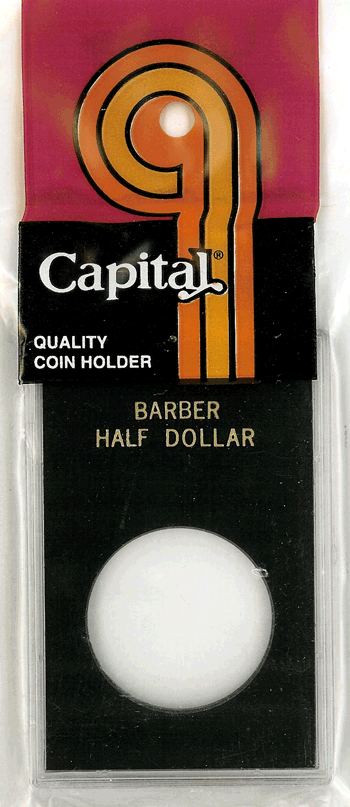 Capital Plastics Caps Coin Holder - Barber Half Dollar