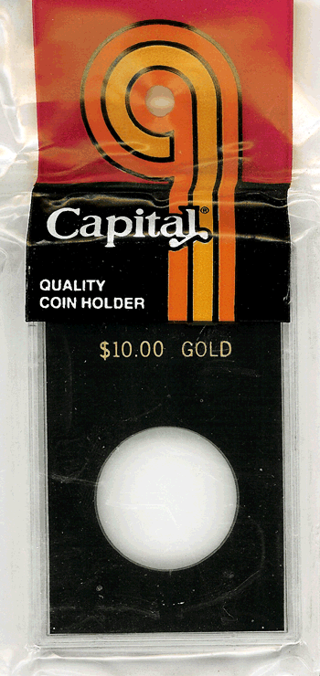 Capital Plastics Caps Coin Holder - $10 Gold