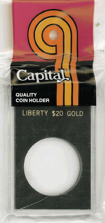 Capital Plastics Caps Coin Holder - Liberty $20 Gold