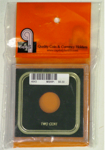 Capital Plastics VPX Coin Holder - Two Cent Odd Type