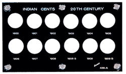 Indian Cents 20th Century (1900-1909) (Includes 1908S +1909S)