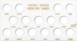 U.S. Mercury Dimes 1941-1945s