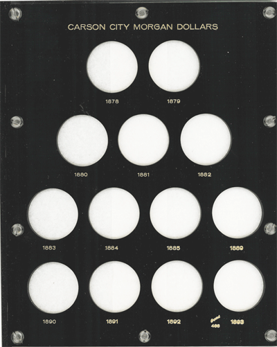 U.S. Carson City Morgan Dollars 1878-1893