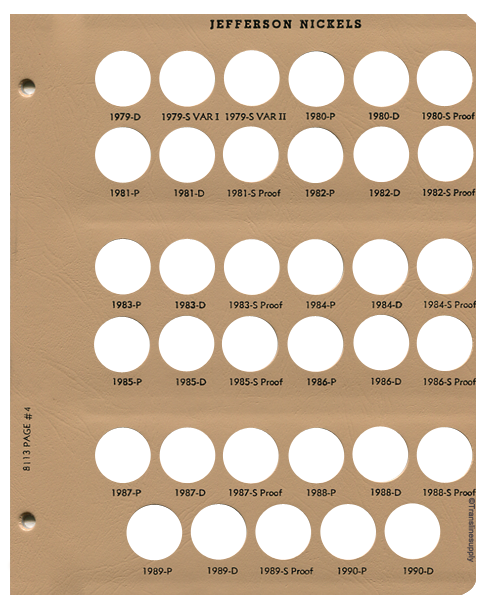 Jefferson Nickels with proof 1938-2011