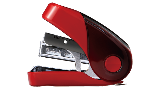 Flat Clinch Stapler - Mini (Red)