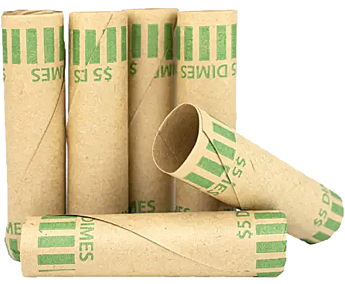 Conical Preformed Dime Tube Coin Wrappers