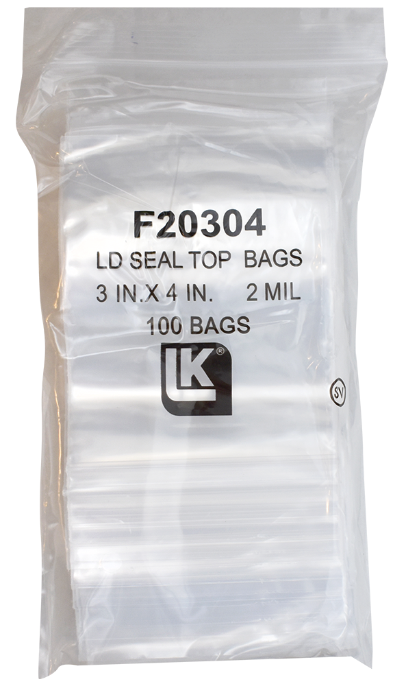 Zip Lock Bag - 3x4 (2 Mil)