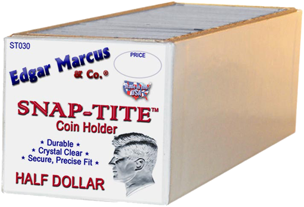 Edgar Marcus 2x2 Snap-Tite Half Dollar - 25 per box