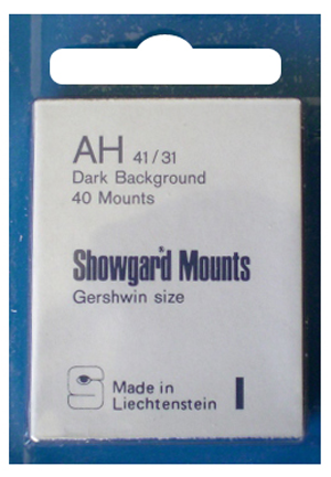 41x31mm Showgard Mounts - Pre-cut Singles (Black)