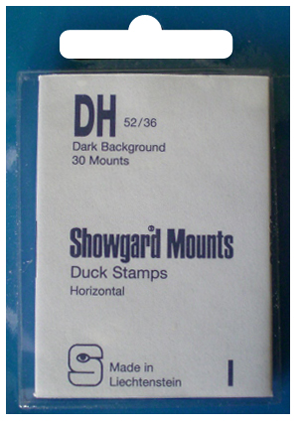 52x36mm Showgard Mounts - Pre-cut Singles (Black)