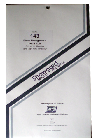 143 Showgard Strips Accomodation Range 264mm (Black)