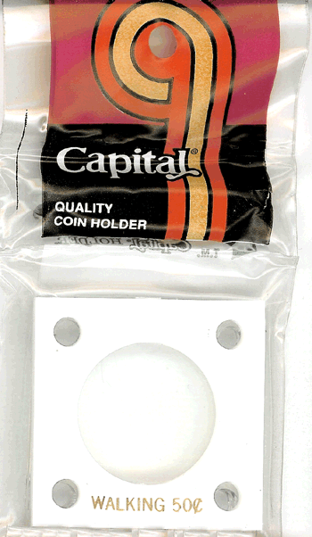 Capital Plastics 144 Coin Holder - Walking Half Dollar