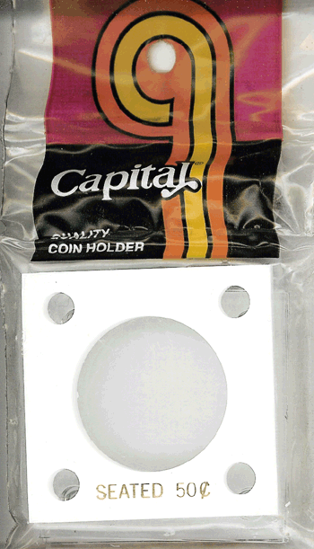 Capital Plastics 144 Coin Holder - Seated Liberty Half Dollar