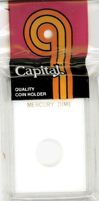 Capital Plastics Caps Coin Holder - Mercury Dime