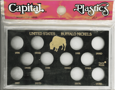 U.S. Buffalo Nickels 1934-1938D