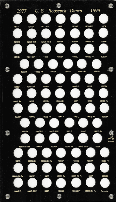 U.S. Roosevelt Dimes 1977-1999