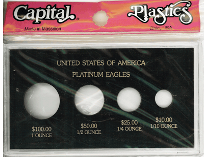 U.S. Platinum Eagles (1, 1/2, 1/4, 1/10 oz.)