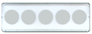 Whitman 2x6 Nickel Strip 5 Hole -  (25 pack)