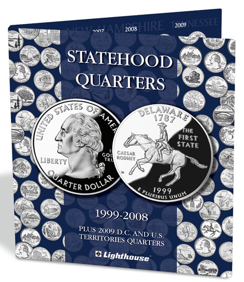 Lighthouse Statehood & DC/Territories Quarter Folder